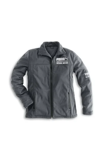 "Softshell work jacket CHAMP, color steel gray/carbon, size L image"