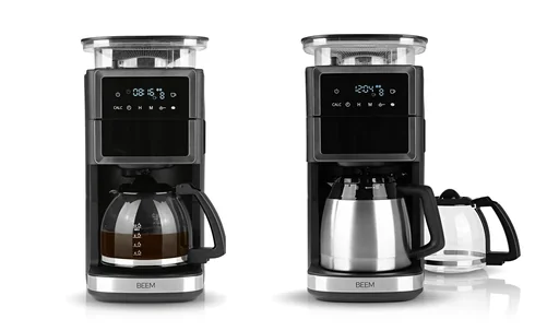 "Coffee machine with conical grinder "Fresh-Aroma-Perfect III Duo" with 1.25 l glass jug and 1.25 l thermos flask image"