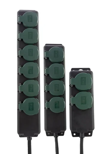 "Power strip with IP44 for indoor and outdoor use - 2-way image"