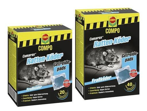 "Rat bait Cumarax, ready-to-use sachets, 40 x 10 g image"