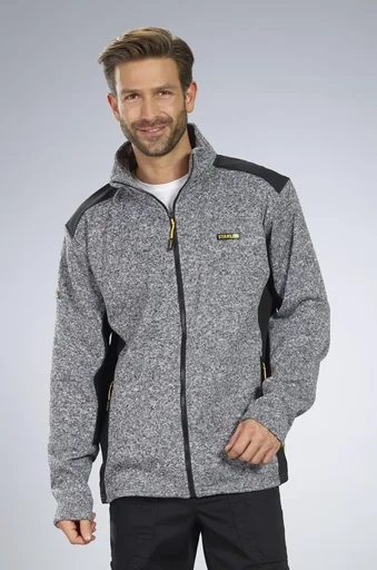 "Knitted fleece jacket, color gray, size 2XL image"