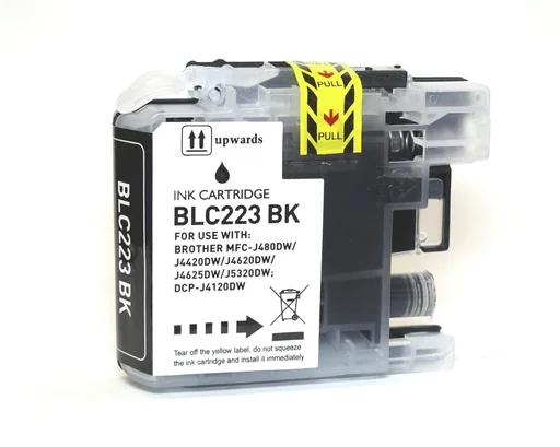 "Printer cartridge for Brother LC223 cartridge blk image"