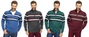 Sweater with stripes, color green, size L
