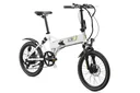 Aluminium E-Bike folding bike 20 inches, frame height 37 cm, 7-speed derailleur, grey "City III"