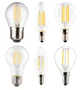 Retro LED drop lamp with 4 watts, E27, warm white, clear
