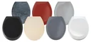 Premium WC seat "Ottana", dark grey, with soft-close