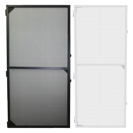 "Telescopic insect screen for doors, 100 x 215 cm, white image"