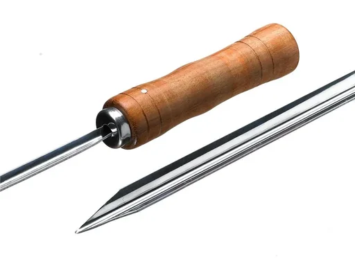 "Grill skewer for Churrasco set made of stainless steel 10 mm - length 75 cm image"