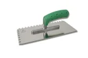 Smoothing trowel, stainless steel with soft grip, serrated, 6 x 6 mm