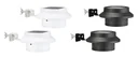 LED solar gutter lights, set of 2, white