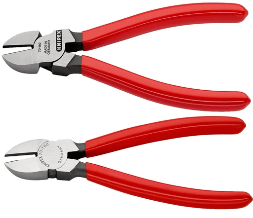 "Side cutters with plastic coating, black atramentized, polished, 180 mm cutting edge with bevel image"