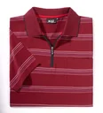 Striped polo shirt, color red, size M
