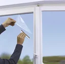 Climate protection film for windows, transparent, 80 x 150 cm