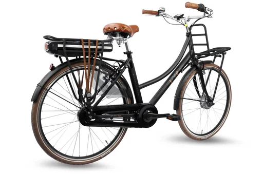 "Women's City E-Bike, 28 inches, frame height 50 cm, 7-speed hub gear, black, Rosendaal 3 Lady, 13Ah image"