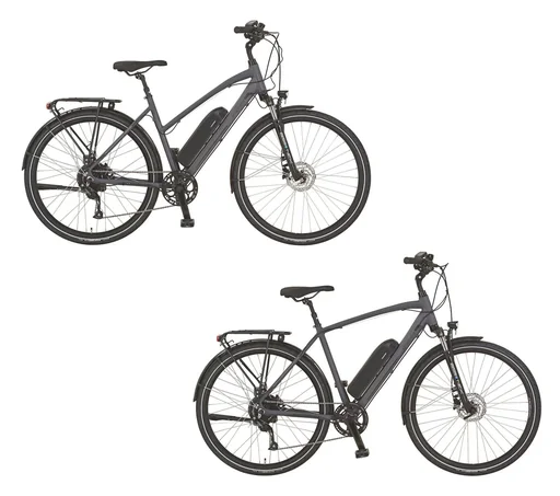 "Men's trekking e-bike, 28 inches, frame height 52 cm, 8-speed derailleur, grey, ENTDECKER 20.EST.10 image"