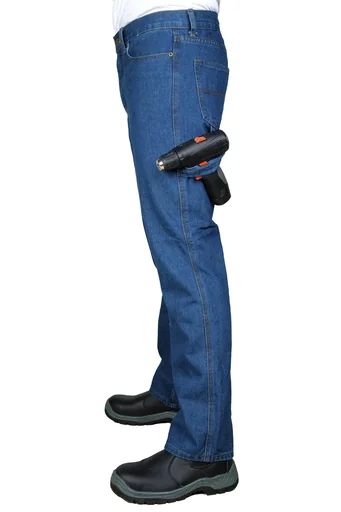 "Work jeans made of durable denim, color blue, size 48 image"