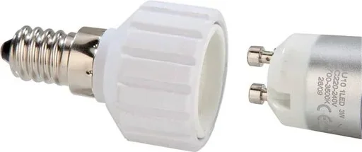 "Adapter E14 to GU10 socket, 3 pieces image"
