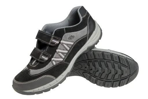 "Casual shoes with velcro fasteners, color brown, size 42 image"