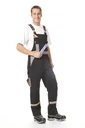 Work dungarees, color black/grey, size 56