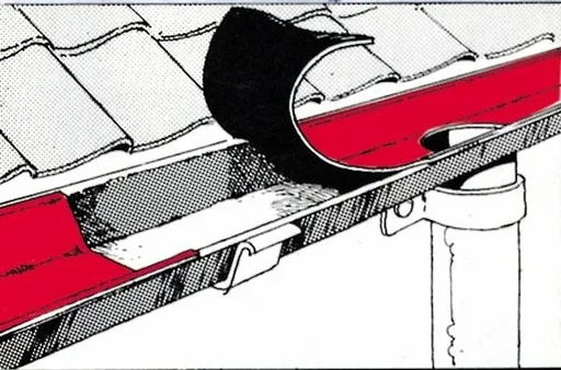 "Roof repair tape 150 mm, 10 m long, lead-colored, self-adhesive image"