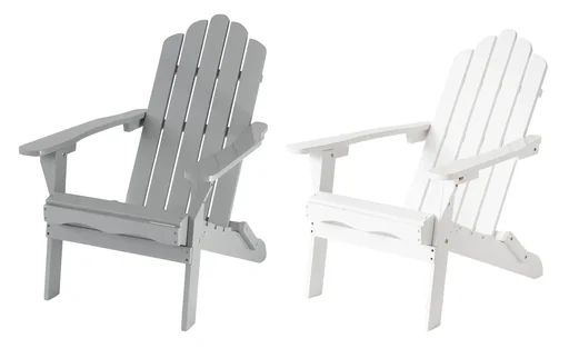 "Adirondack garden chair "Ben" light grey image"