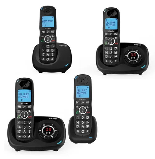 "Comfort telephone Alcatel XL595B Single with call block function, cordless image"