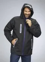 Softshell jacket, color black, size 2XL