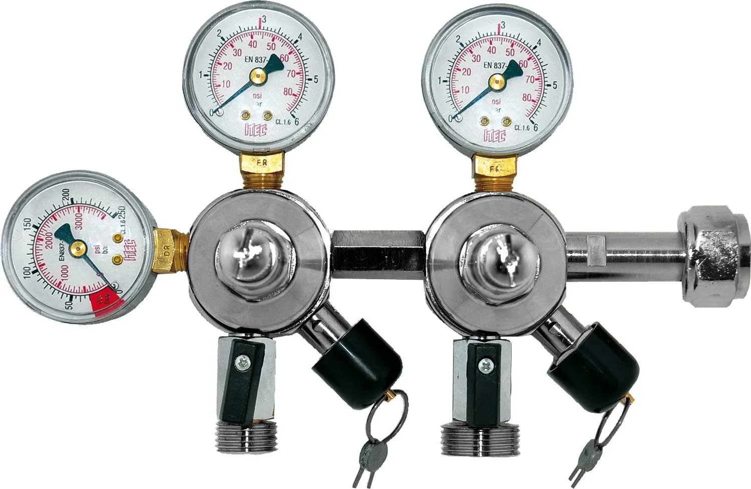 "Drukregelaar, CO2 Drukmeter - voor bier en AFG, tapsysteem 3 en 7 bar image"