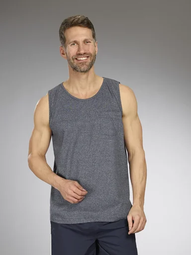 "Tank top color marine/melange, size L image"