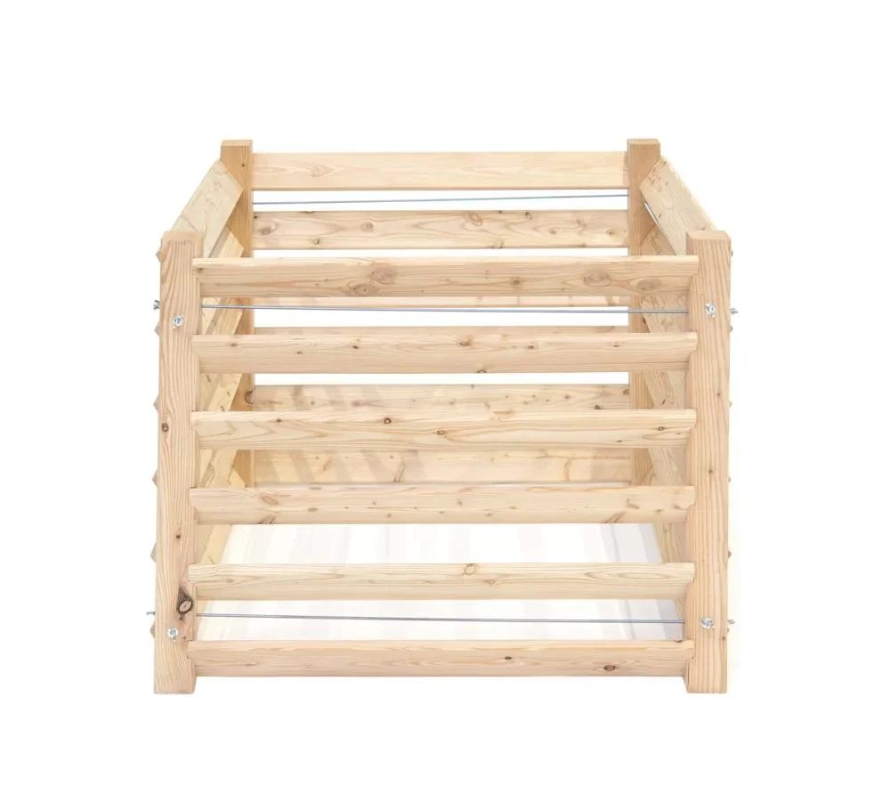 "Compostbak Konni M, 100×100×80 cm, Natuur – FSC-larikshout, 800 l image"