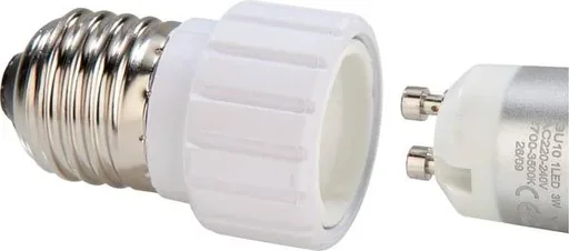 "Adapter E27 to GU10 socket, 3 pieces image"