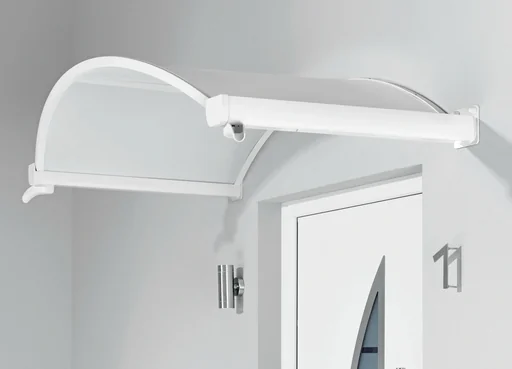 "Oval arched canopy type OV/B, 2000 x 900 x 300 mm, color white - 16 kg image"