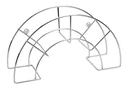 Hose holder, 60 x 20 x 30 cm for 100 m 3/4" or 50 m 1" hose