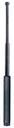 Telescopic baton 16" for self-defense, silver
