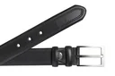 Leather belt, black, size 100