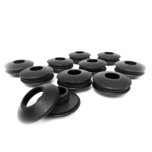 "Tarpaulin eyelets, black - 10 pieces image"
