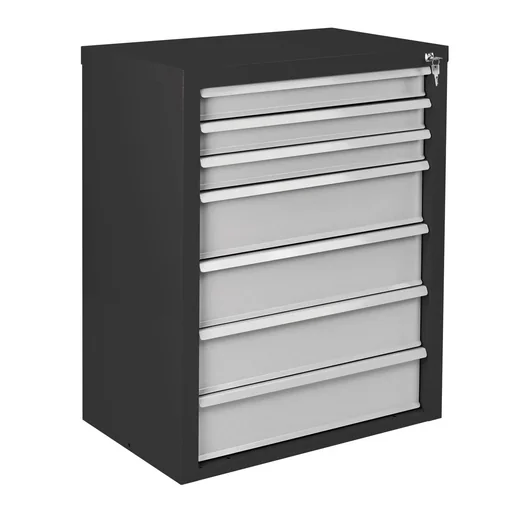 "Drawer cabinet / tool cabinet mammut, 7 drawers, RAL 7016 / 7035 image"