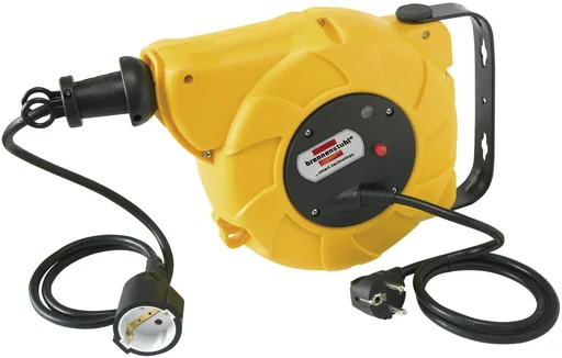 "Automatic cable reel with 9 m + 2 m extension, automatic cable rewind, IP20 image"