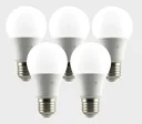Set of 5 LED light bulbs, E 27, 5 watts, 470 lumens, 2700 K