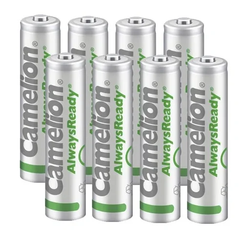 "AlwaysReady Solar NiMH battery Micro (AAA) with 600mAh - 8 pieces image"