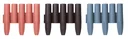 Bed edging PALISADE, brown - 10 pieces - 2.7 m