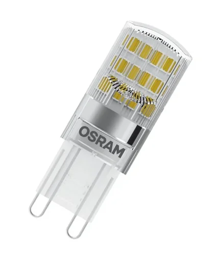 "LED Star pin lamp PIN20, 1.9 watts, G9, warm white, clear image"