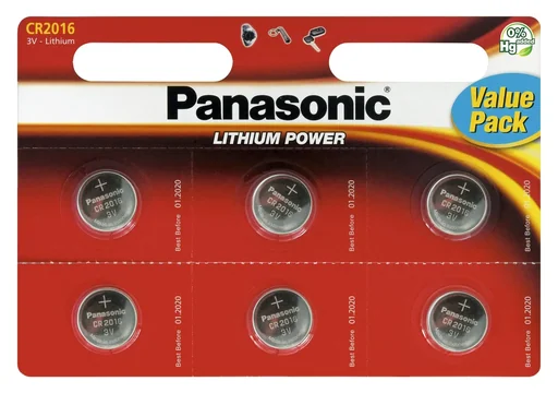 "Lithium button cells CR2016 - 6 pieces image"