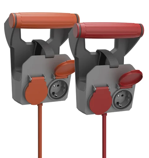 "Cable holder roll-on with 10m rubber cable image"