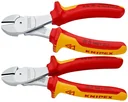 Heavy-duty side cutters insulated with multi-component grips 200 mm