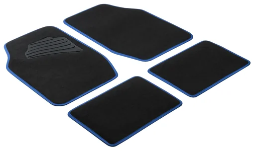 "Car carpet Matrix blue image"