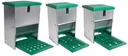 Poultry feeder with step plate for 5 kg feed