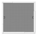 Fly screen window TELESCOPE, color white