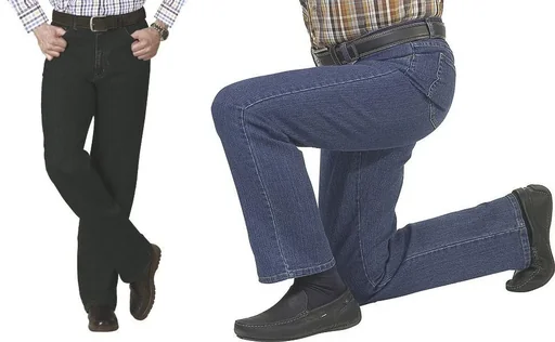 "5-pocket stretch jeans, color black, size 56 image"