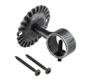 Rope carrier with fastening set, wrought iron
